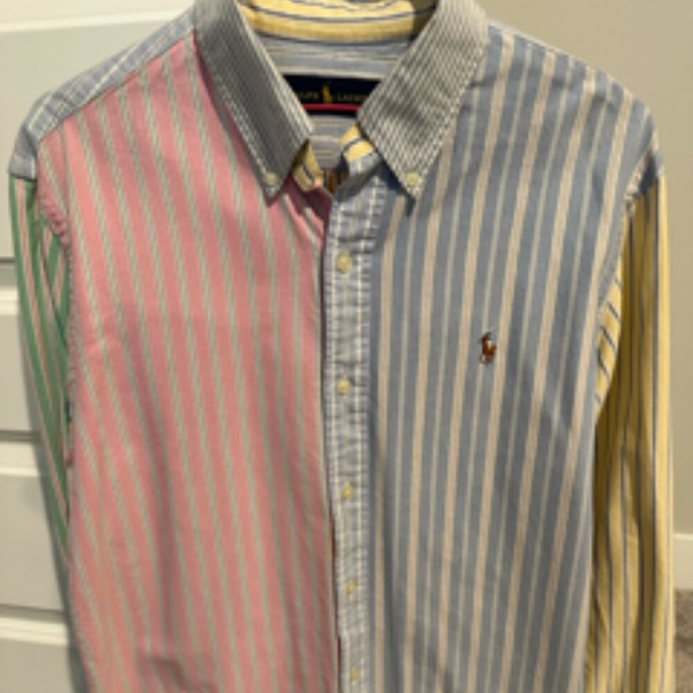Ralph Lauren Multi-Colored Button-down Polo (Medium)